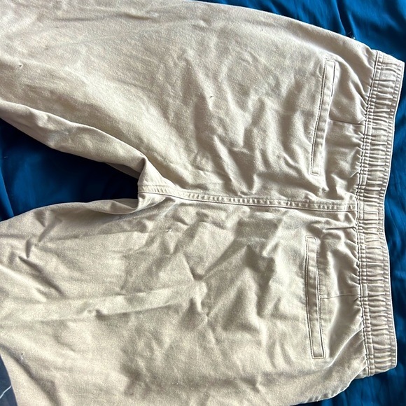 Tan colored casual skate style jogger, cuffed ankle - Picture 4 of 4